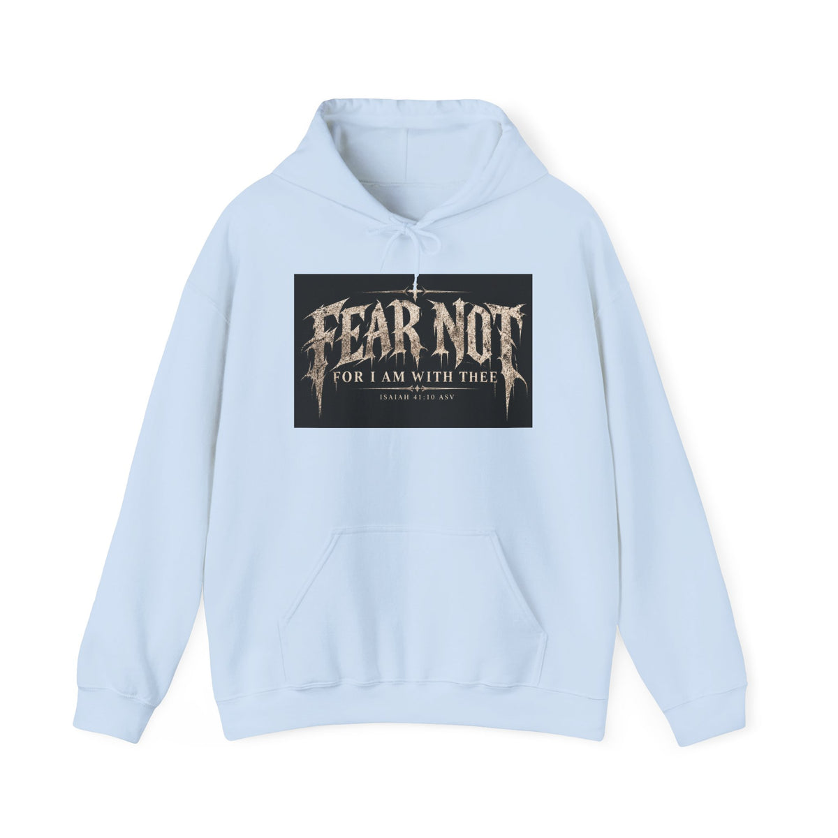 Fear Not Hoodie Holiday October edition — Christian Cross Graphic Hooded Sweatshirt