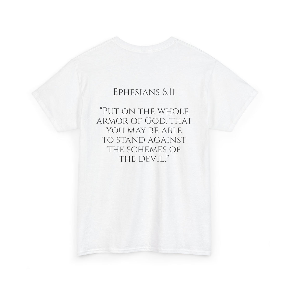 "Light Defeats Darkness" October Holliday Line edition T-Shirt — "Darkness Appeared He Need It Not" Graphic Tee (Ephesians 6:11)