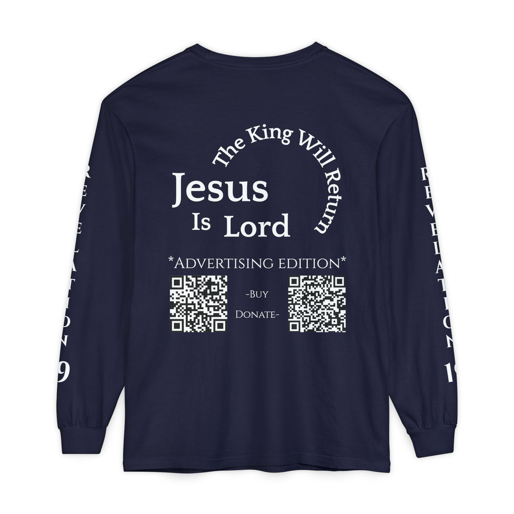 Jesus Is Lord Ad Edition Long Sleeve Tee — Regal Christian Warrior Graphic Shirt