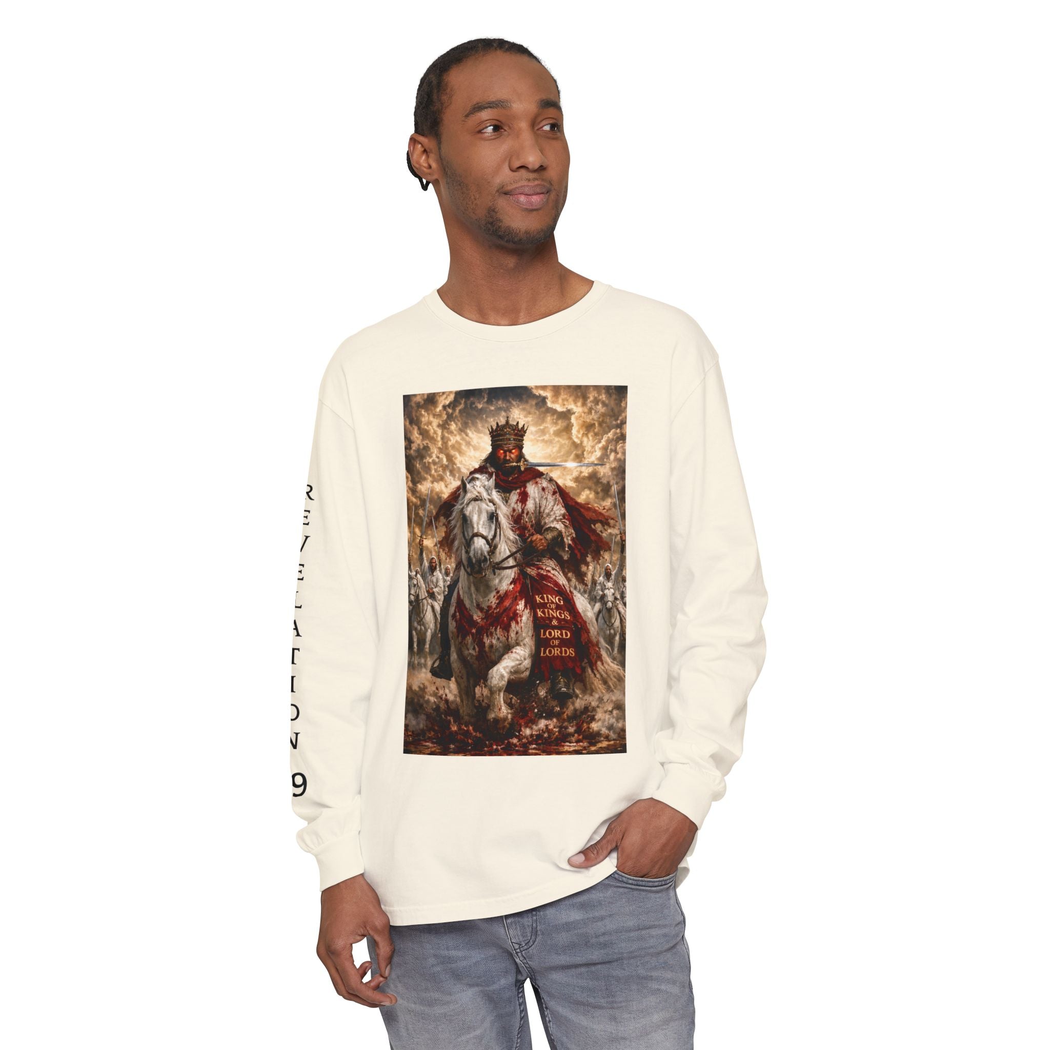 Jesus Is Lord Long Sleeve Tee — Regal Christian Warrior Graphic Shirt