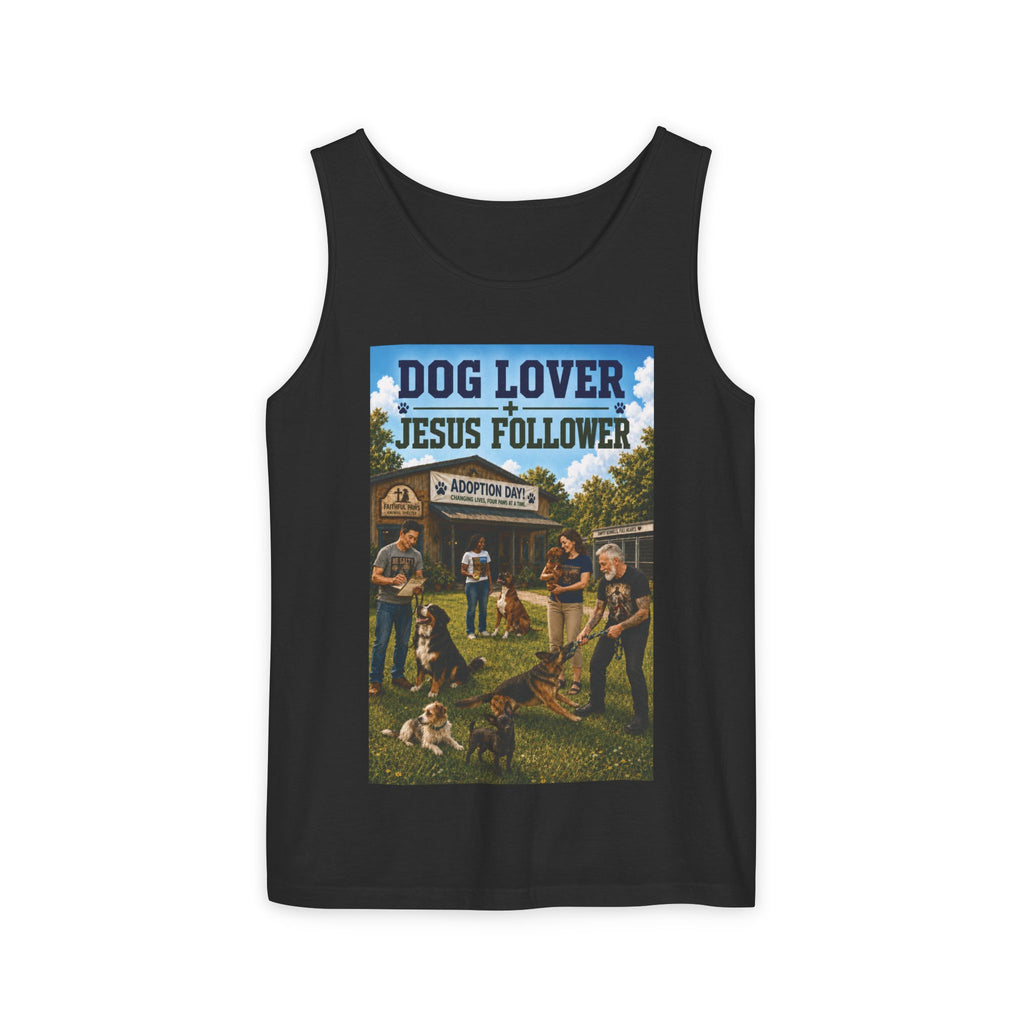 Jesus Follower Dog Lover Tank Top — Christian Pet Lover Graphic Tank