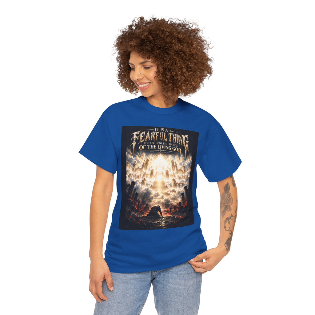 Fear of the Living God T-Shirt – ‘Be Wise Fear Yahweh’ Scripture Tee (Prov 9:10)