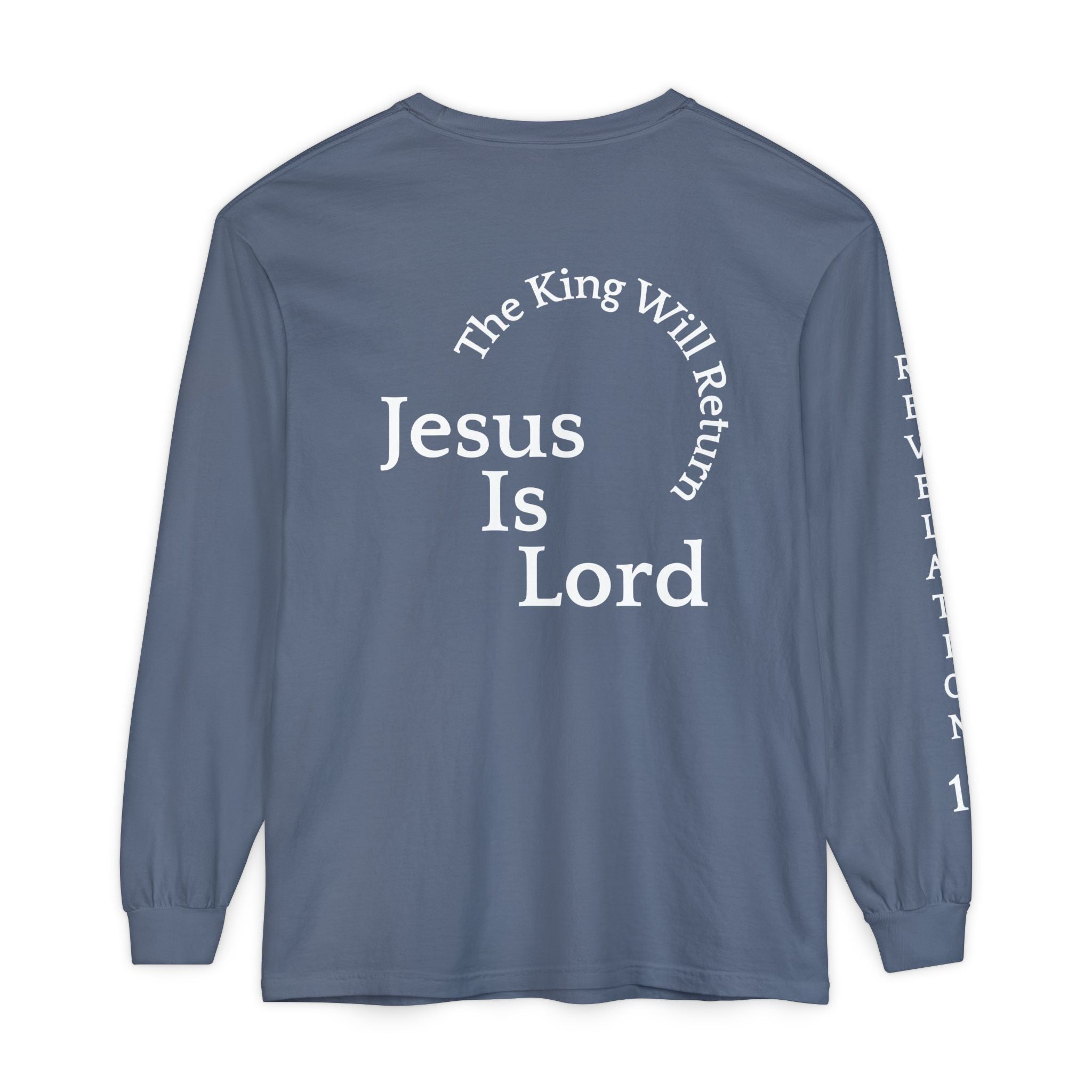 Jesus Is Lord Long Sleeve Tee — Regal Christian Warrior Graphic Shirt