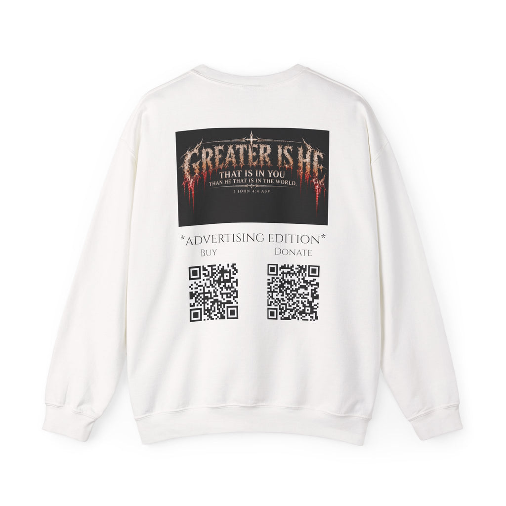 "Greater Is He" Ad Edition Holiday October Edition Cross Design