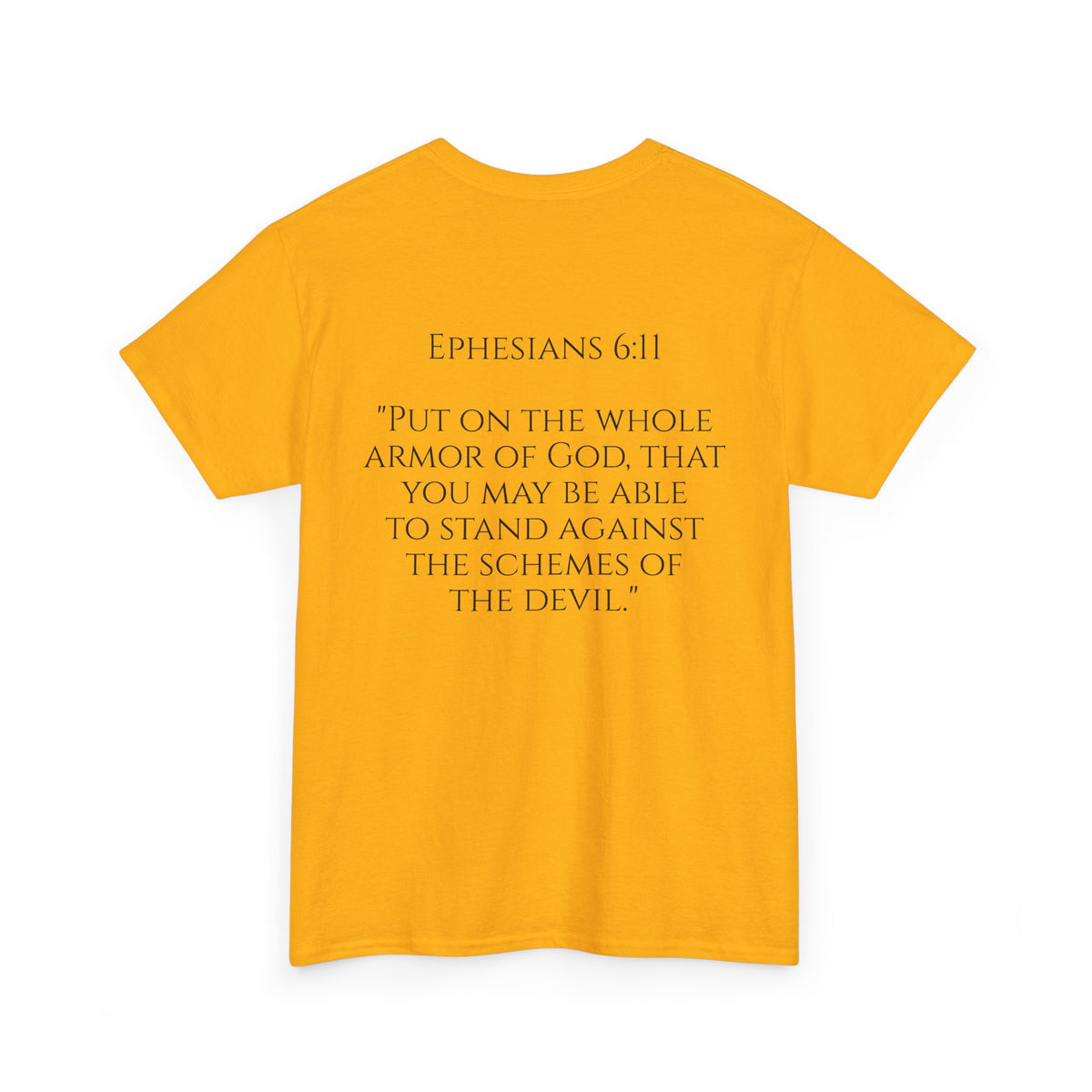 "Light Defeats Darkness" October Holliday Line edition T-Shirt — "Darkness Appeared He Need It Not" Graphic Tee (Ephesians 6:11)