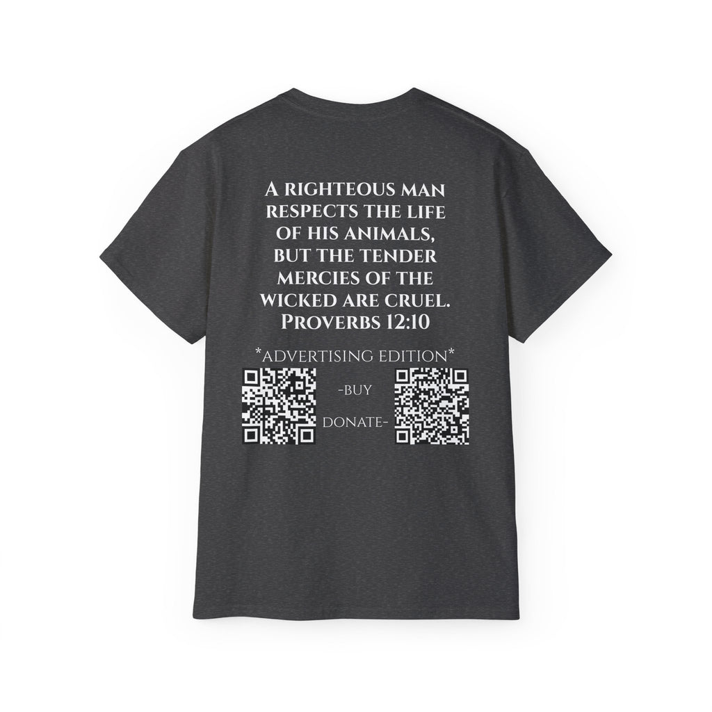 Jesus Follower Cat Lover ad edition T-Shirt — Proverbs 12:10 cat cafe Faith Tee