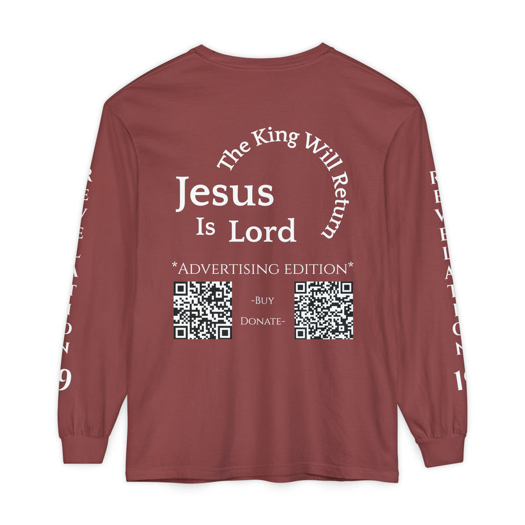 Jesus Is Lord Ad Edition Long Sleeve Tee — Regal Christian Warrior Graphic Shirt