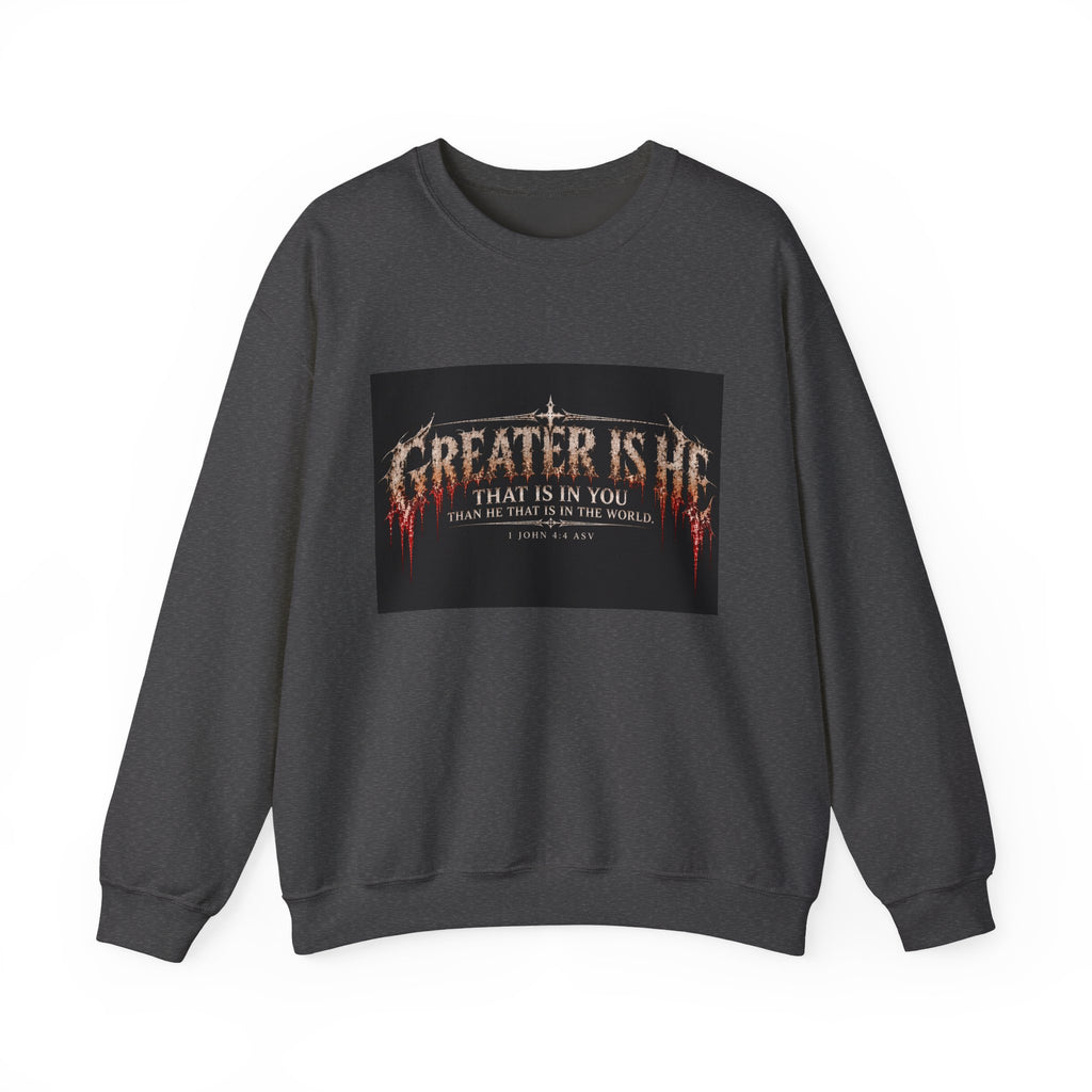 "Greater Is He" Holiday October Edition Cross Design