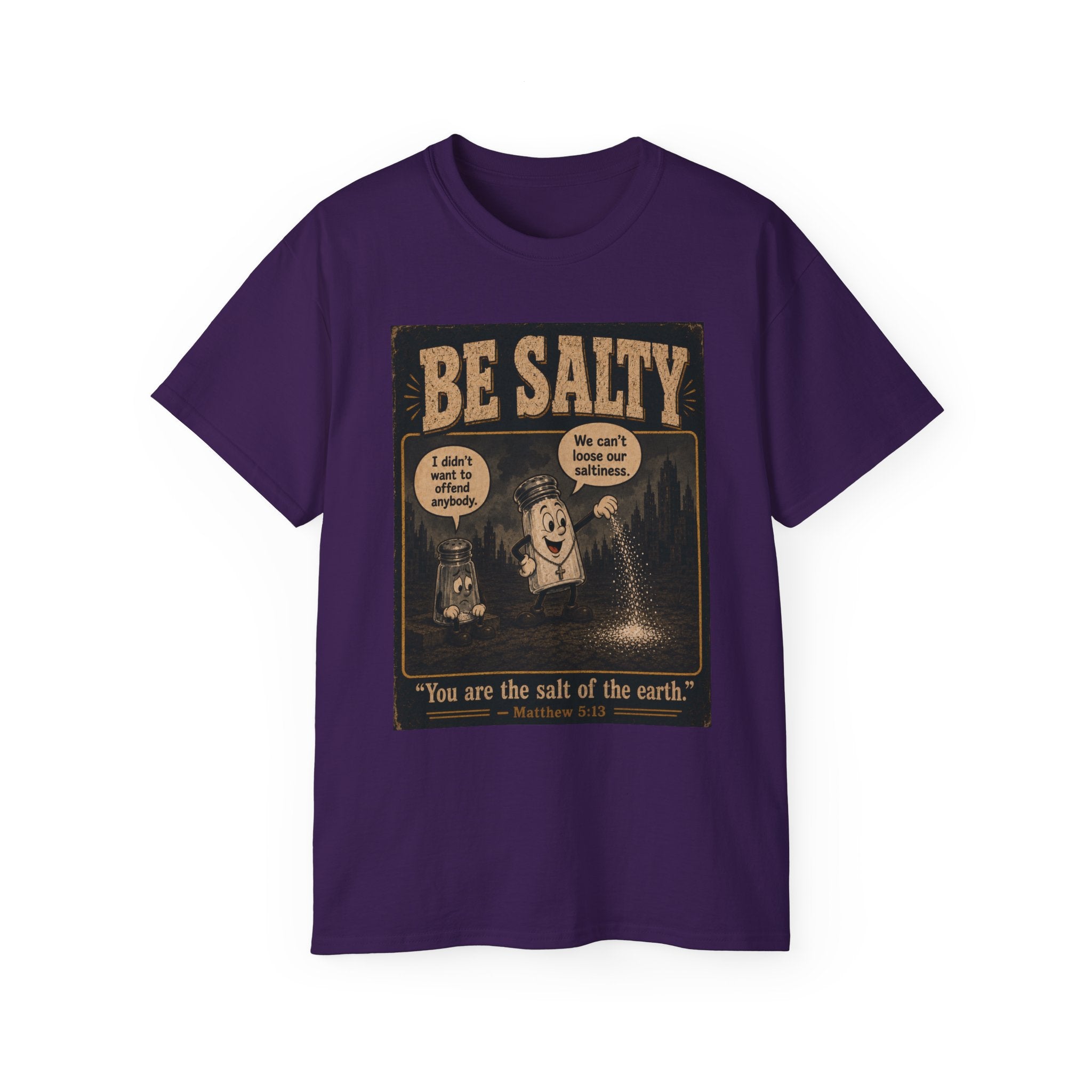 Be Salty T-Shirt — 'You Are the Salt of the Earth' Christian Vintage Tee