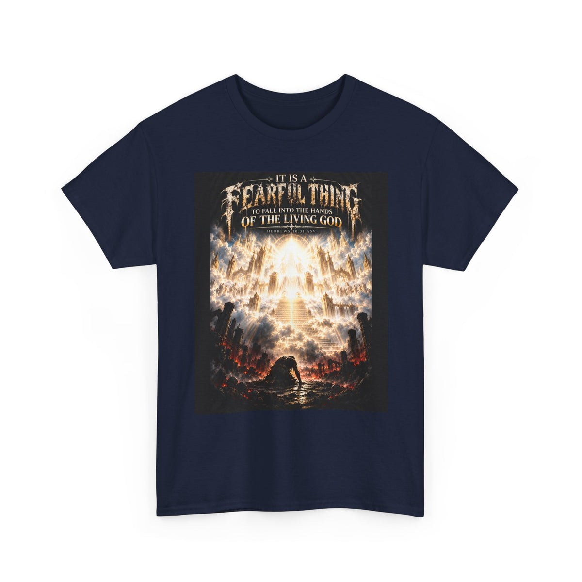 Fear of the Living God T-Shirt – ‘Be Wise Fear Yahweh’ Scripture Tee (Prov 9:10)