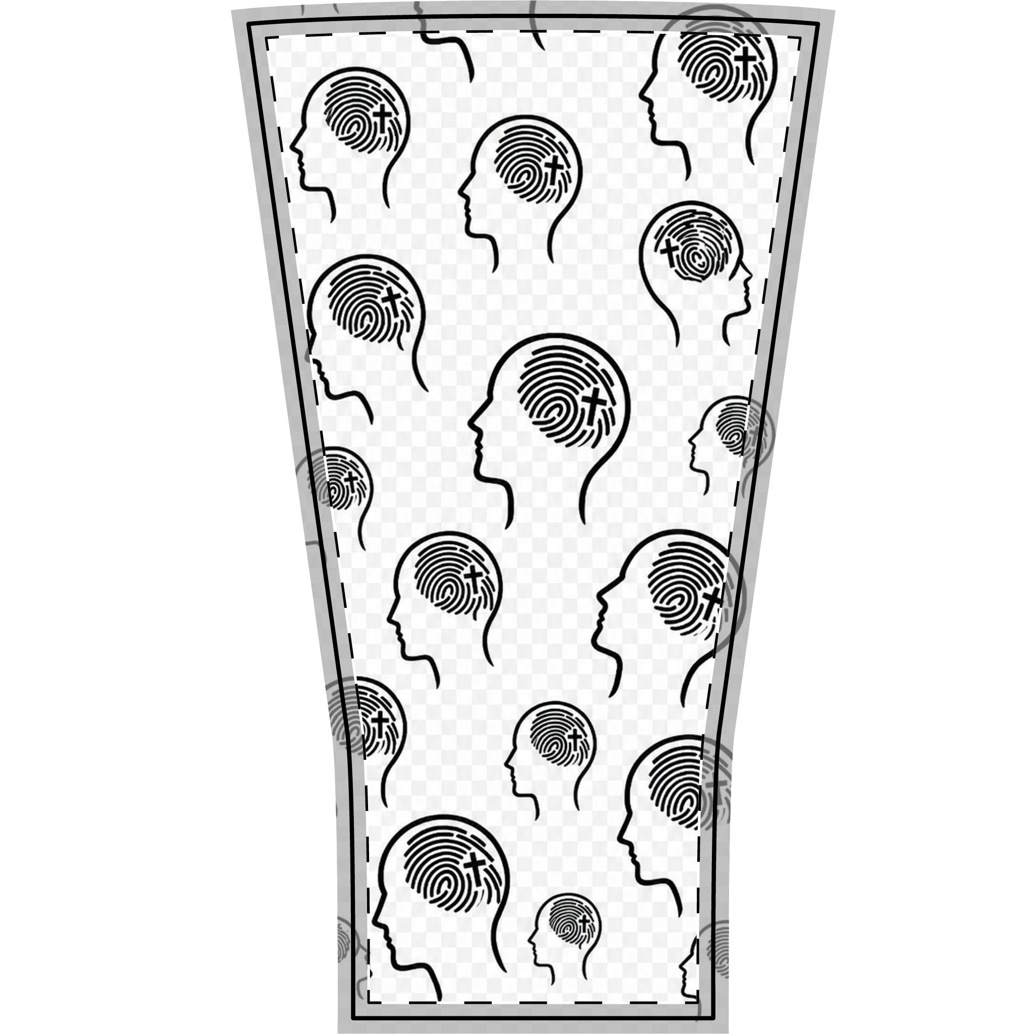 Arm Sleeve — Brain Fingerprint Pattern Compression Sleeve