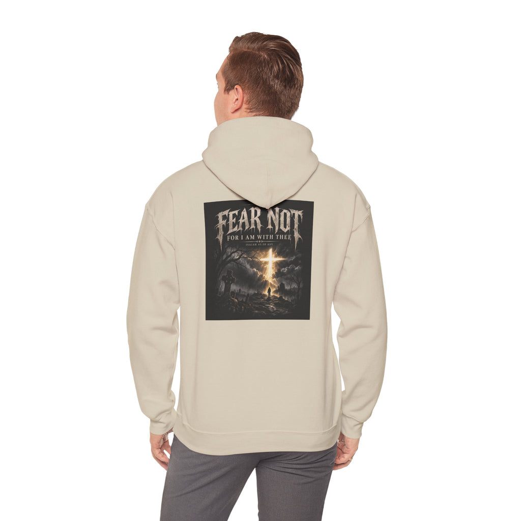 Fear Not Hoodie Holiday October edition — Christian Cross Graphic Hooded Sweatshirt
