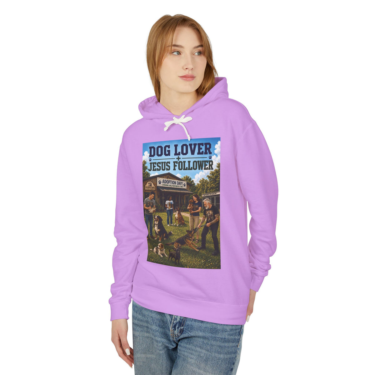 "Ad version" Dog Lover Hoodie — Proverbs 12:10 Christian Pet Sweatshirt
