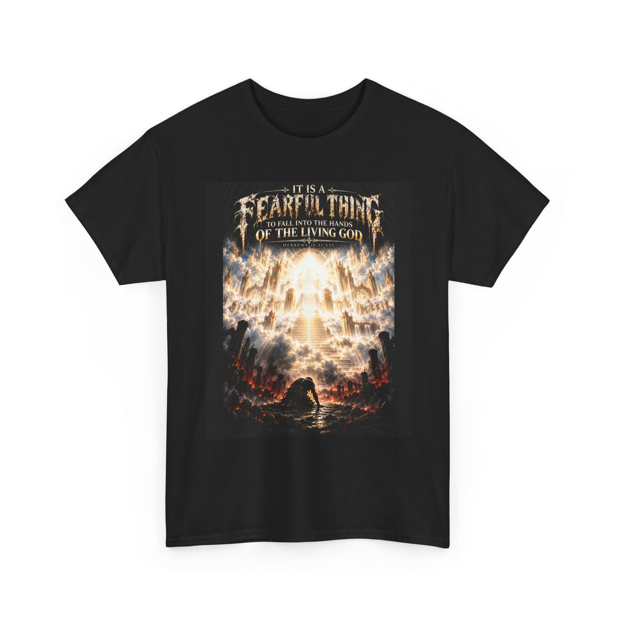 Fear of the Living God T-Shirt – ‘Be Wise Fear Yahweh’ Scripture Tee (Prov 9:10)