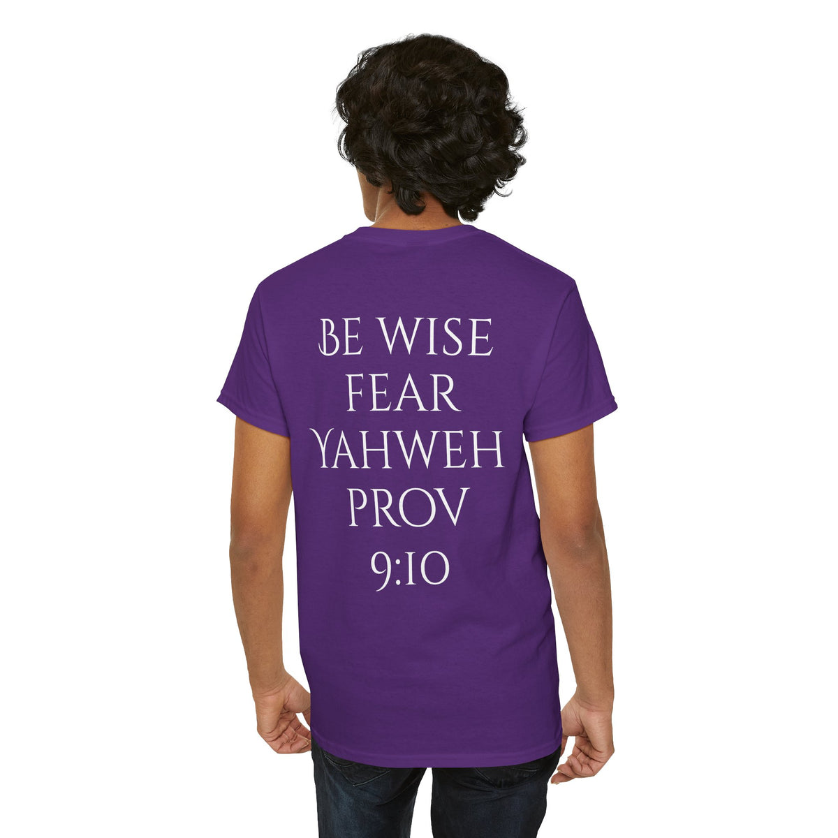 Fear of the Living God T-Shirt – ‘Be Wise Fear Yahweh’ Scripture Tee (Prov 9:10)