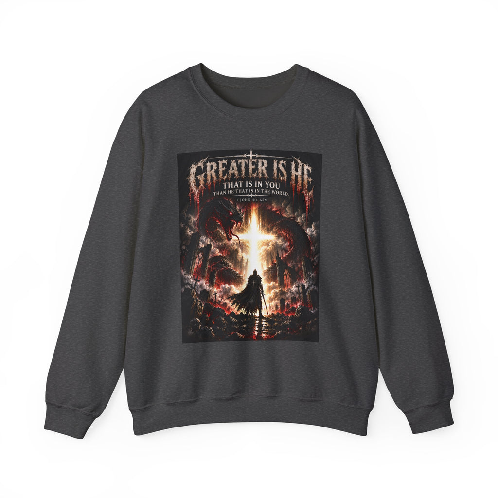 "Greater Is He" Ad Edition Holiday October Edition Cross Design