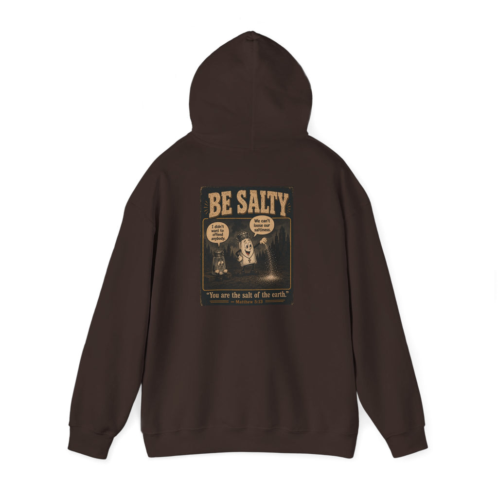 Salt the Earth Hoodie — "Salt the Earth" Matthew 5:13 Christian Graphic Pullover