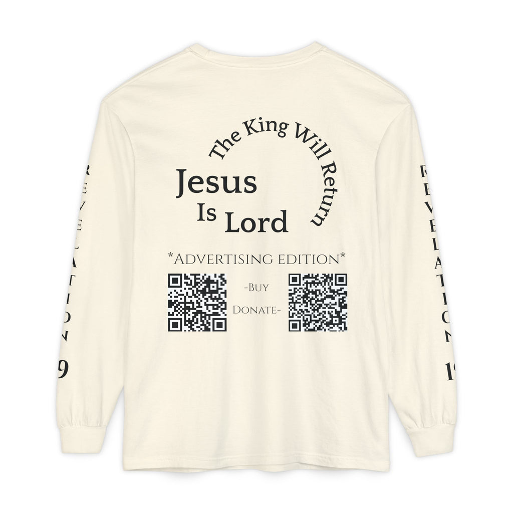 Jesus Is Lord Ad Edition Long Sleeve Tee — Regal Christian Warrior Graphic Shirt