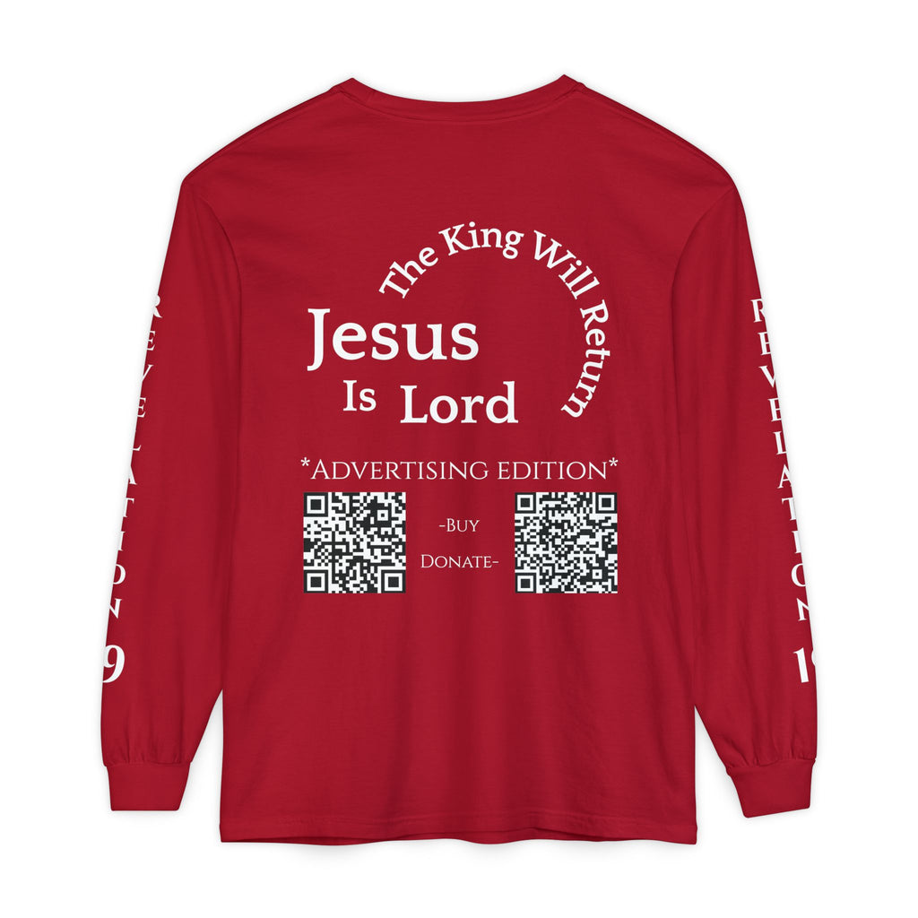 Jesus Is Lord Ad Edition Long Sleeve Tee — Regal Christian Warrior Graphic Shirt