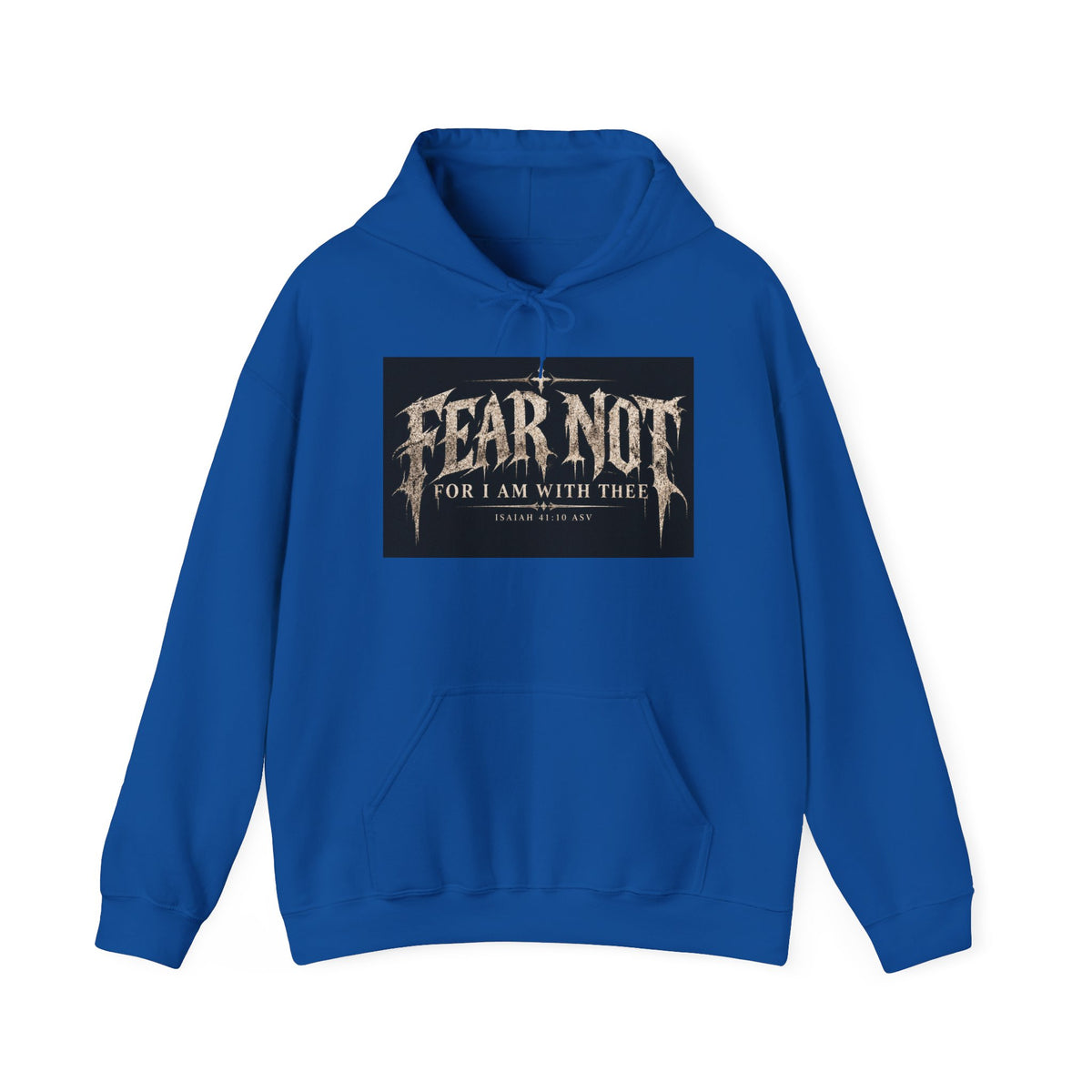 Fear Not Hoodie Holiday October edition — Christian Cross Graphic Hooded Sweatshirt