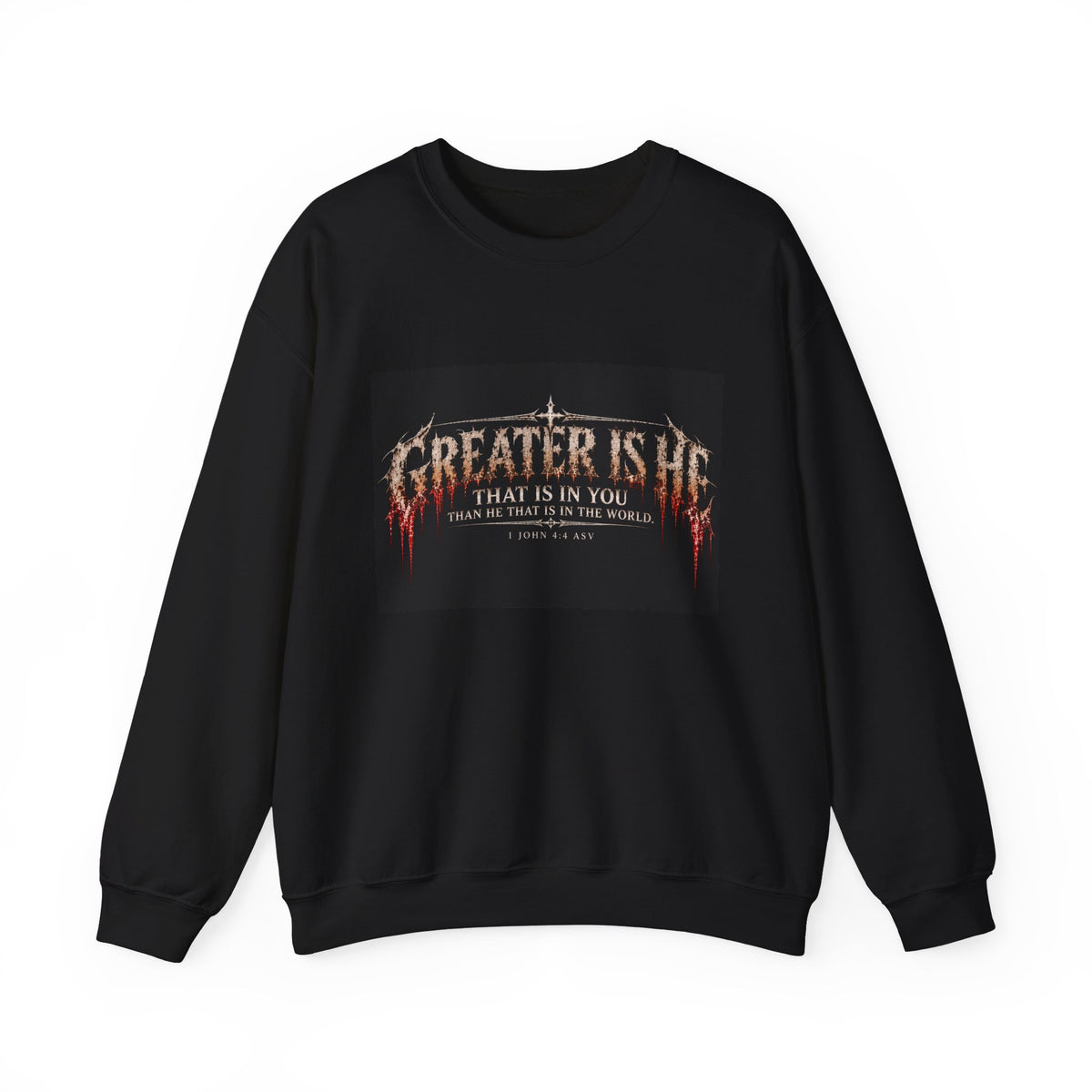 "Greater Is He" Holiday October Edition Cross Design