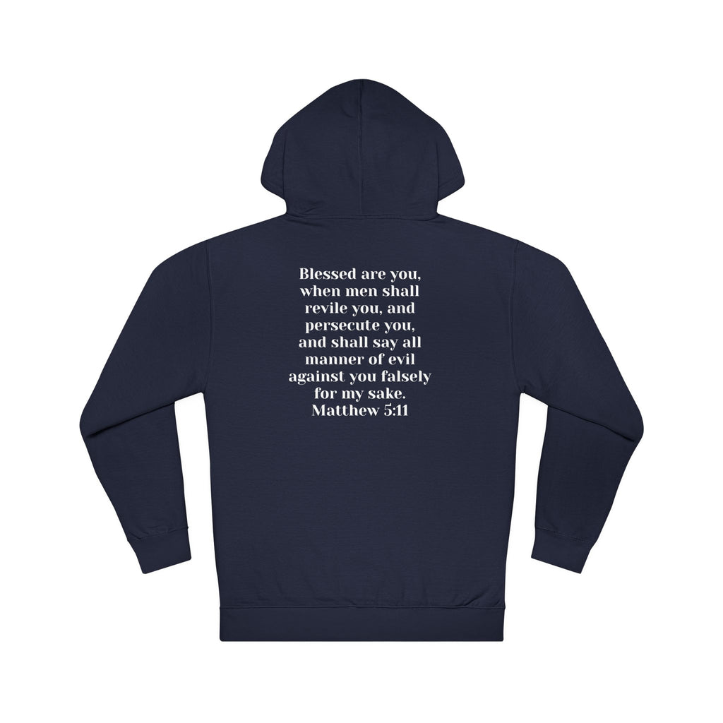 Christian Hoodie "Cult of the Nazarene" — Acts 24:5, Matthew 5:11 Verse Pullover multiple colors