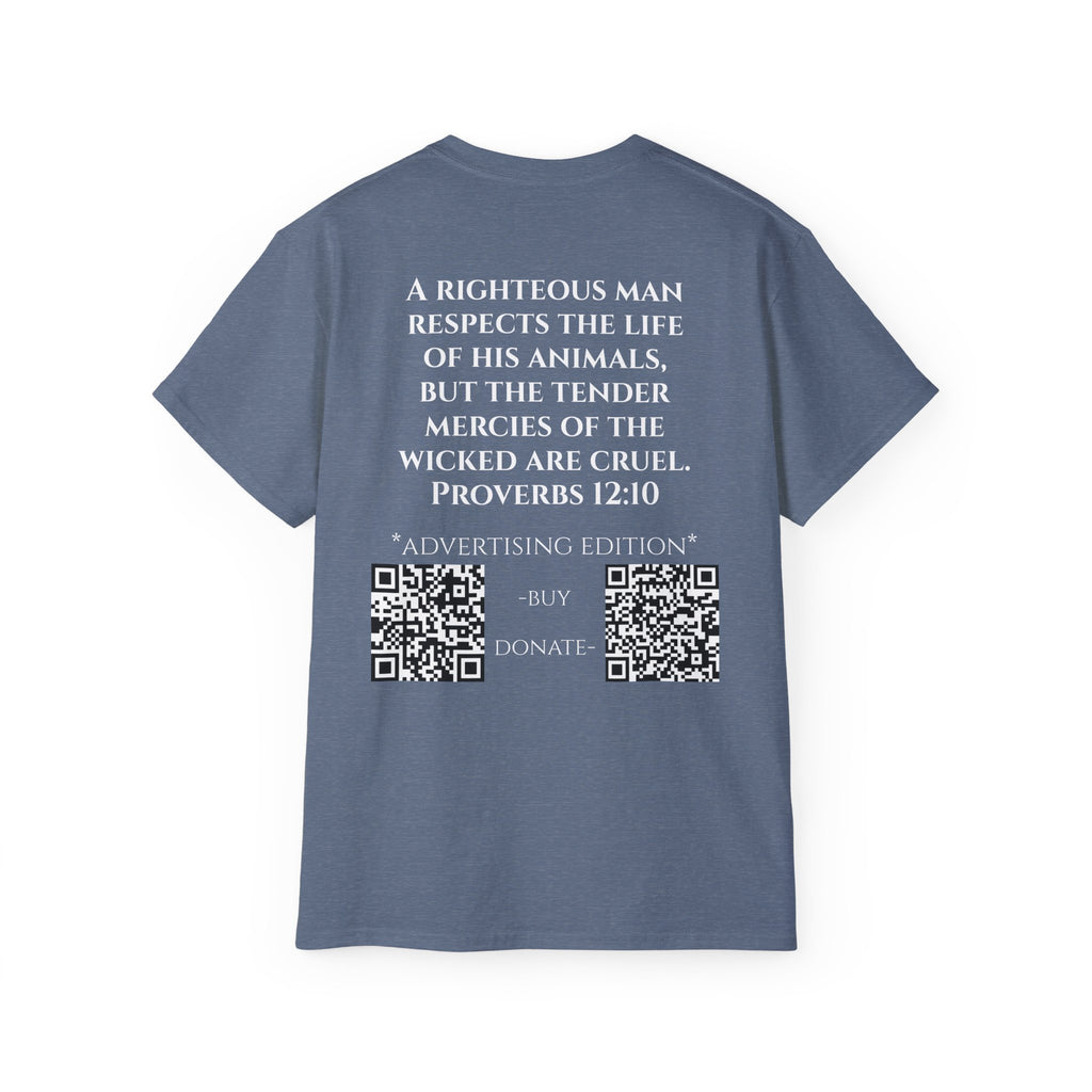 Jesus Follower Cat Lover ad edition T-Shirt — Proverbs 12:10 cat cafe Faith Tee
