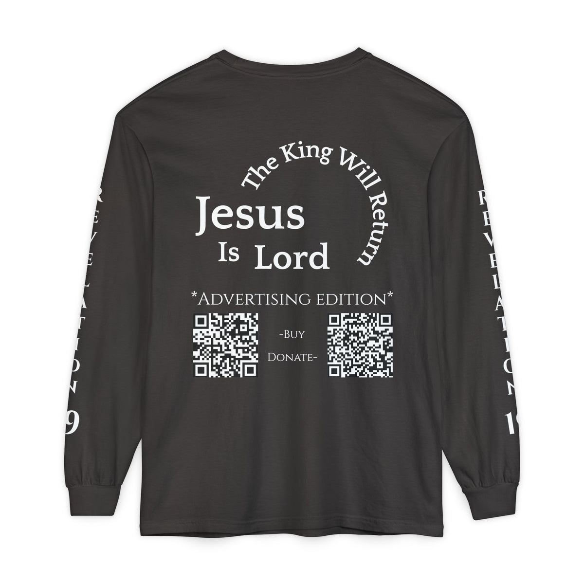 Jesus Is Lord Ad Edition Long Sleeve Tee — Regal Christian Warrior Graphic Shirt