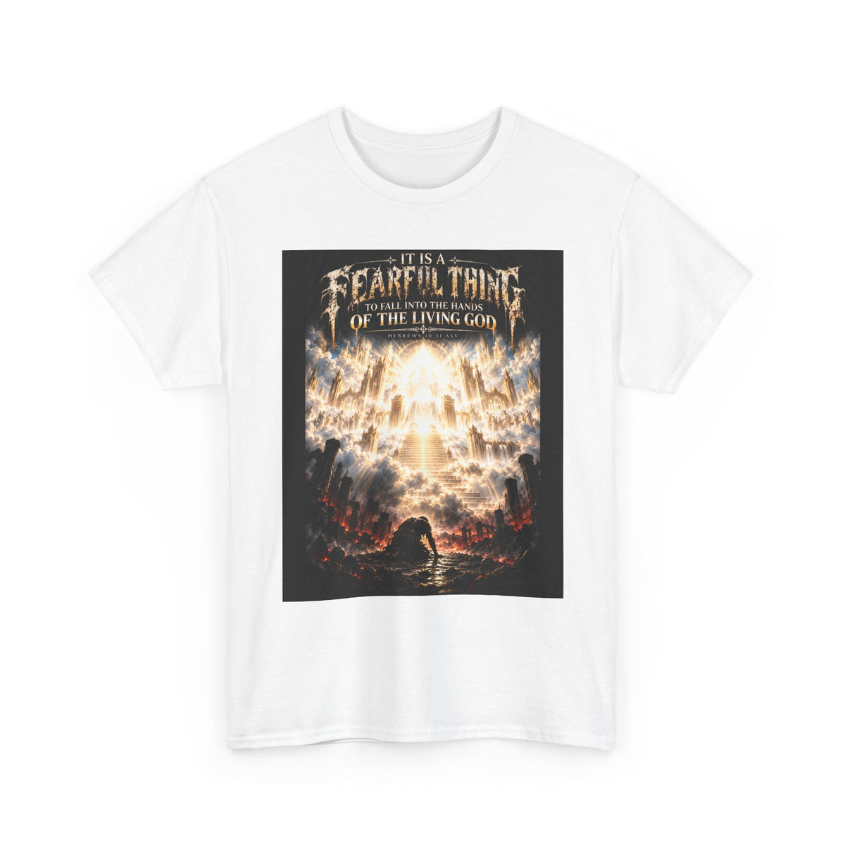 Fear of the Living God T-Shirt – ‘Be Wise Fear Yahweh’ Scripture Tee (Prov 9:10)