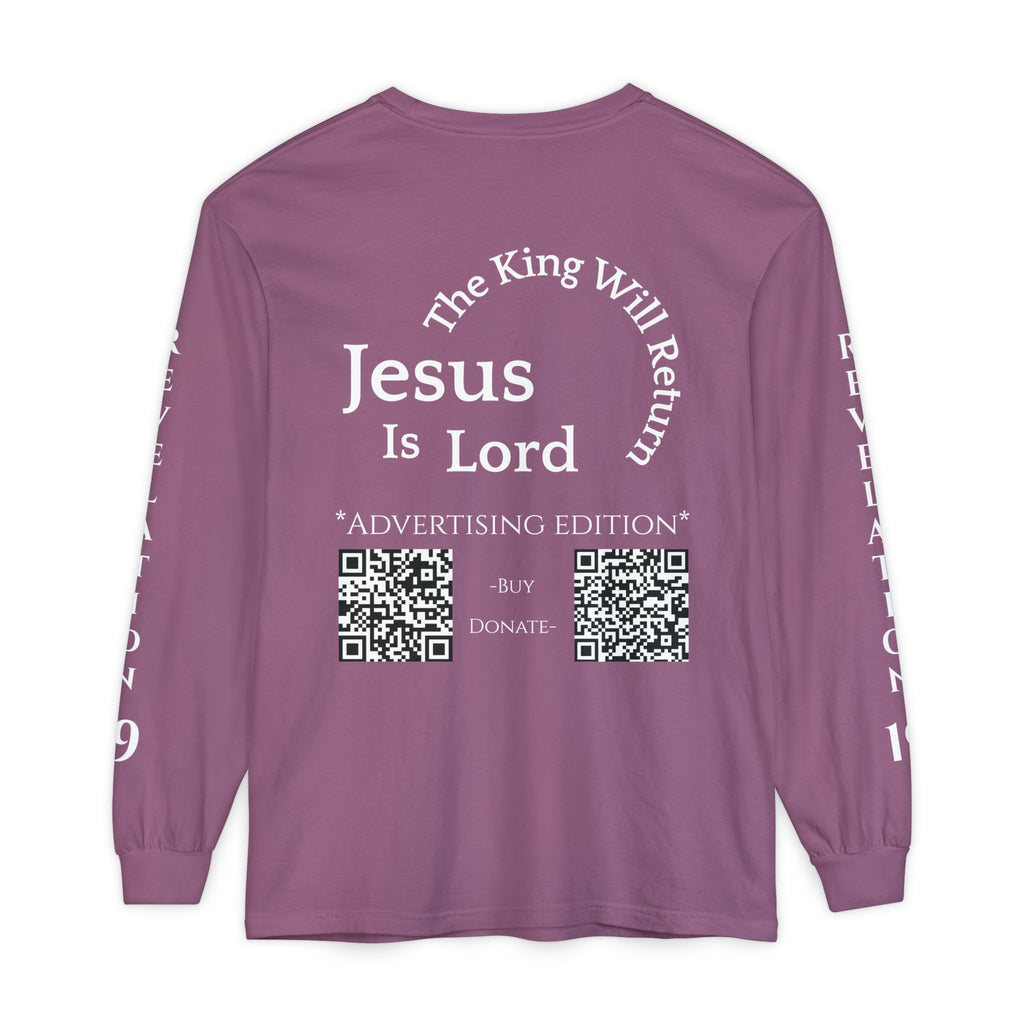 Jesus Is Lord Ad Edition Long Sleeve Tee — Regal Christian Warrior Graphic Shirt