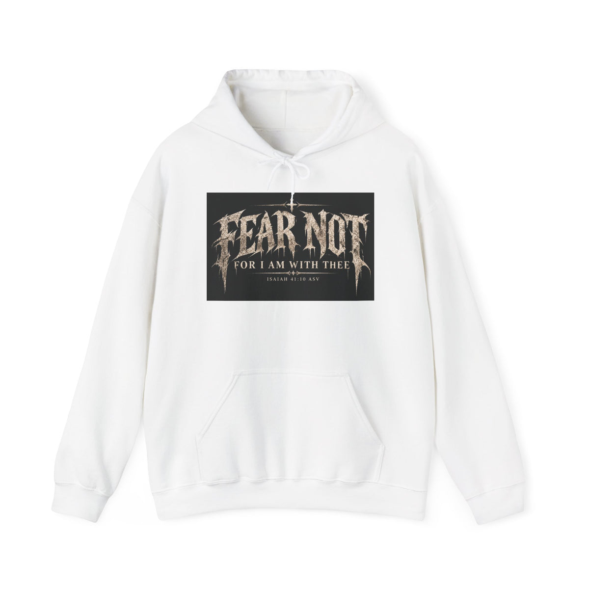 Fear Not Hoodie Holiday October edition — Christian Cross Graphic Hooded Sweatshirt