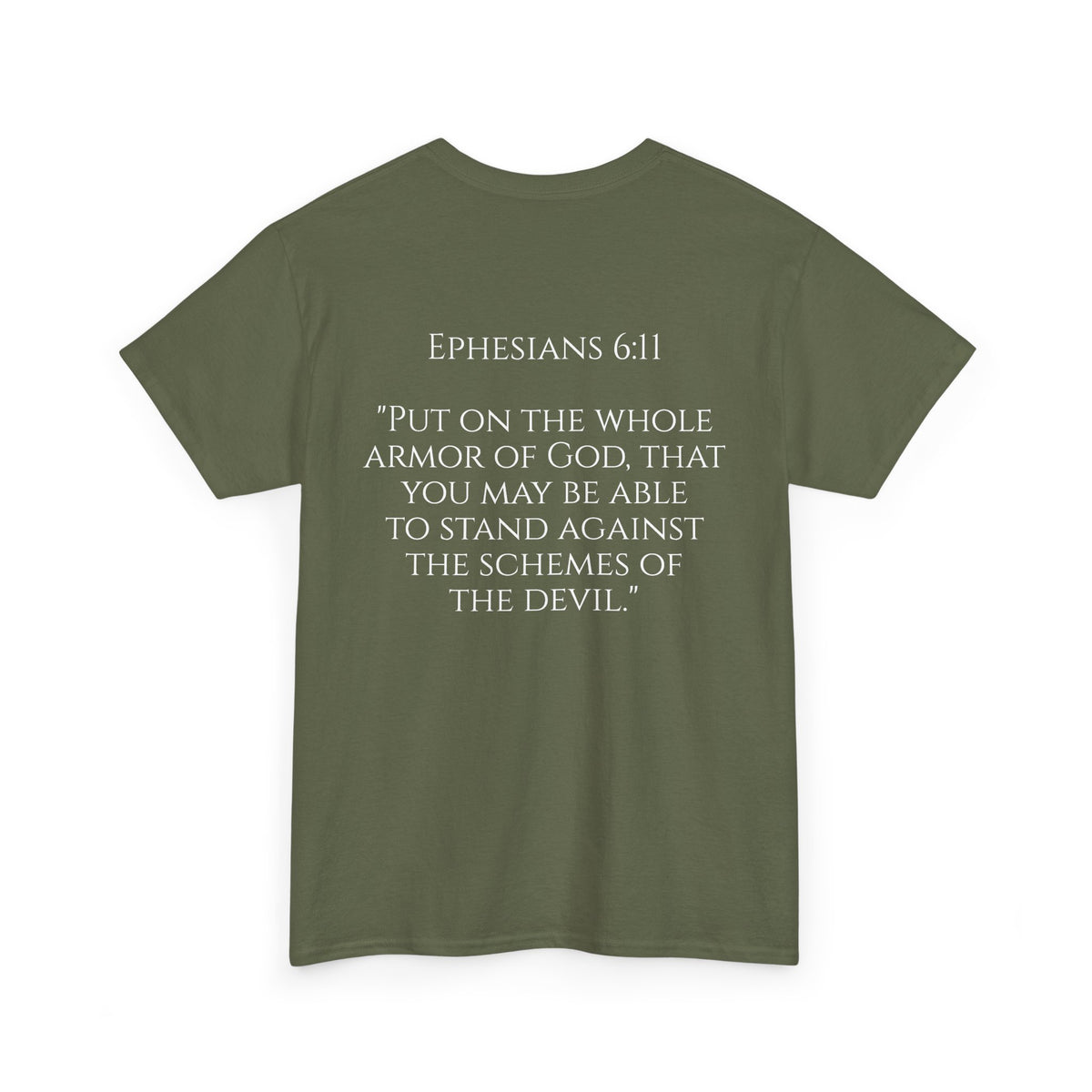 "Light Defeats Darkness" October Holliday Line edition T-Shirt — "Darkness Appeared He Need It Not" Graphic Tee (Ephesians 6:11)