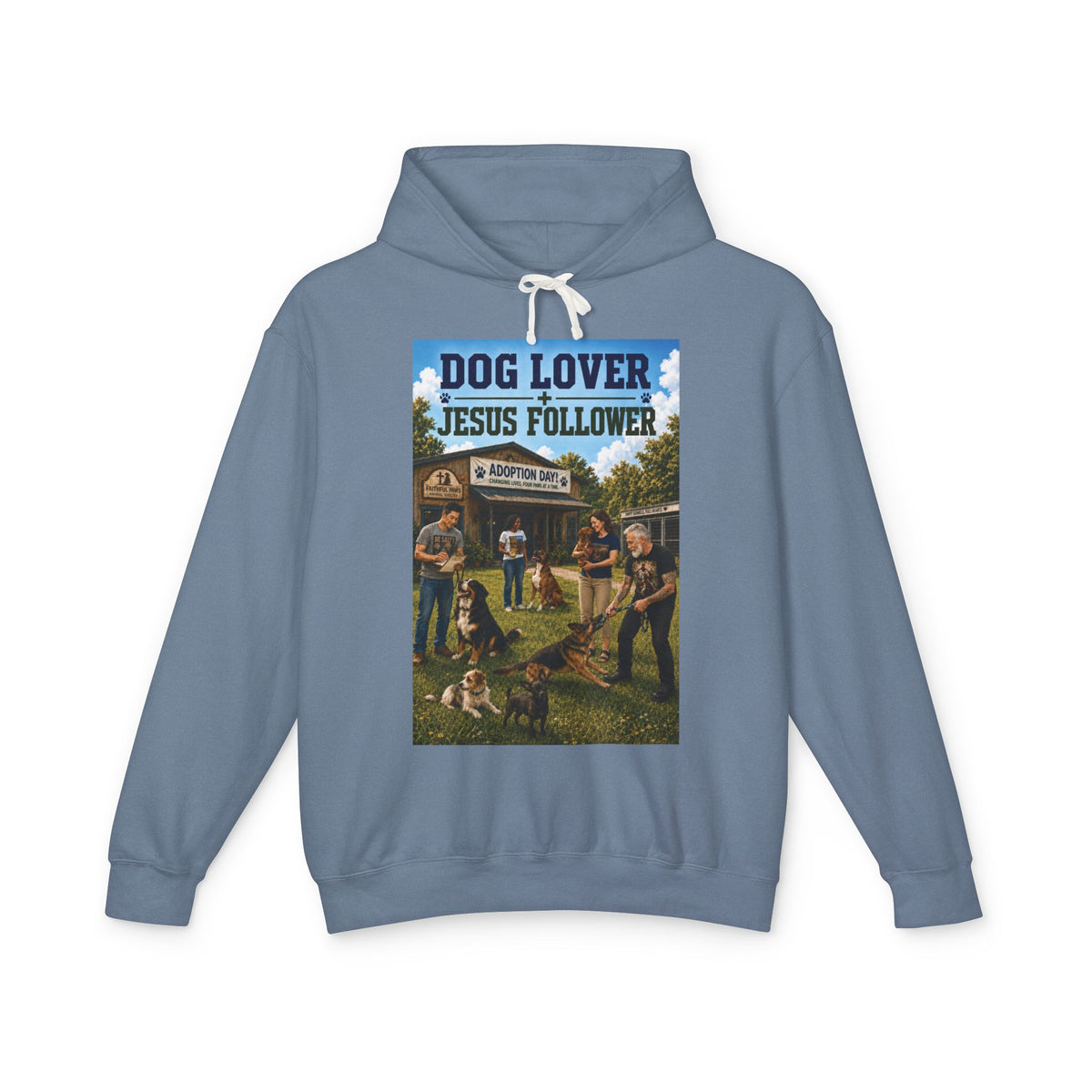 Dog Lover Jesus Follower Hoodie — Proverbs 12:10 Christian Pet Rescue Sweatshirt