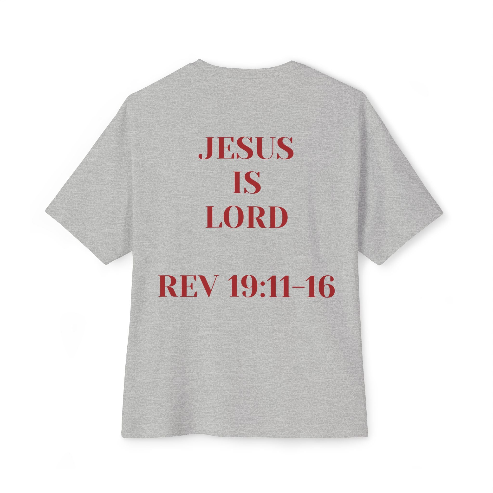 Jesus Is Lord Tee — King on White Horse Christian Graphic T‑Shirt (Rev. 19:11-16)