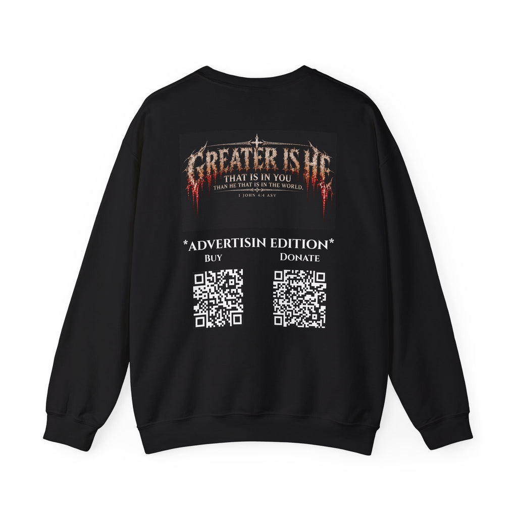 "Greater Is He" Ad Edition Holiday October Edition Cross Design