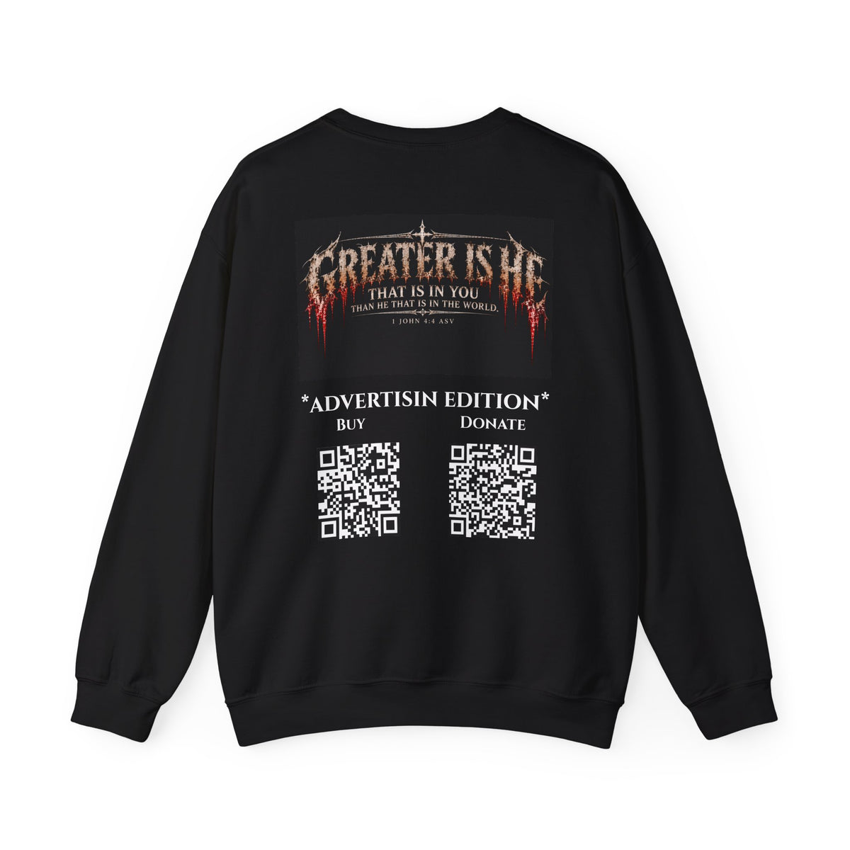"Greater Is He" Ad Edition Holiday October Edition Cross Design