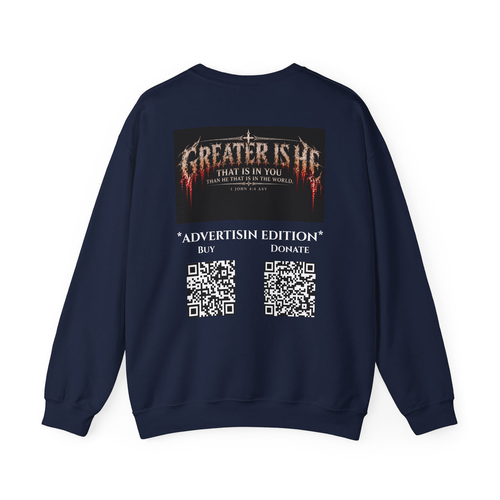 "Greater Is He" Ad Edition Holiday October Edition Cross Design