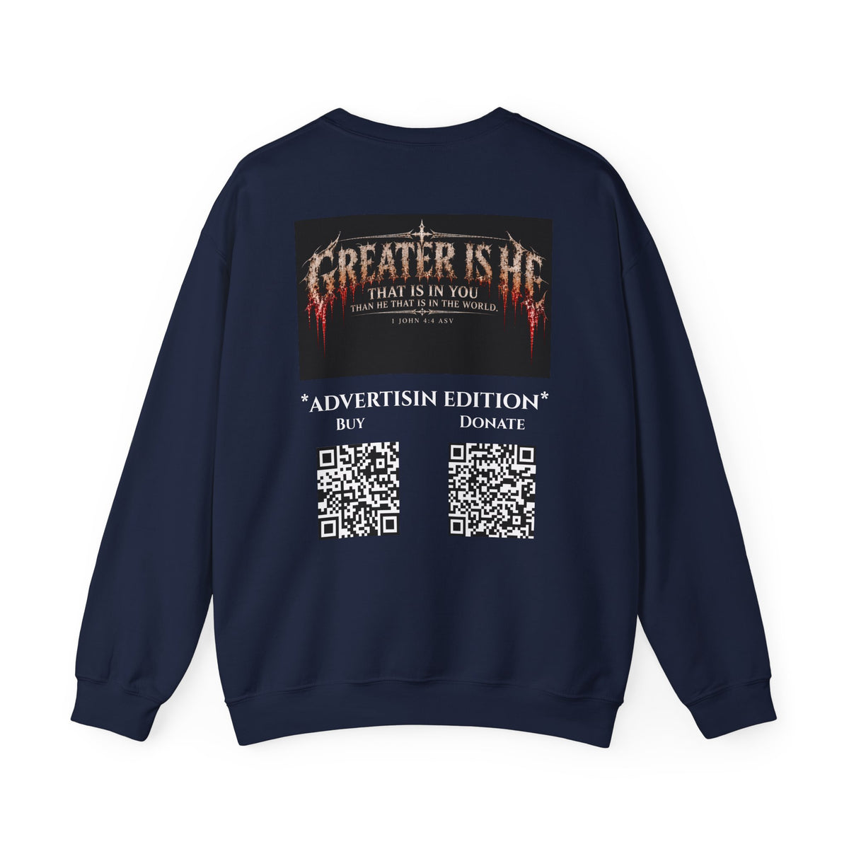 "Greater Is He" Ad Edition Holiday October Edition Cross Design