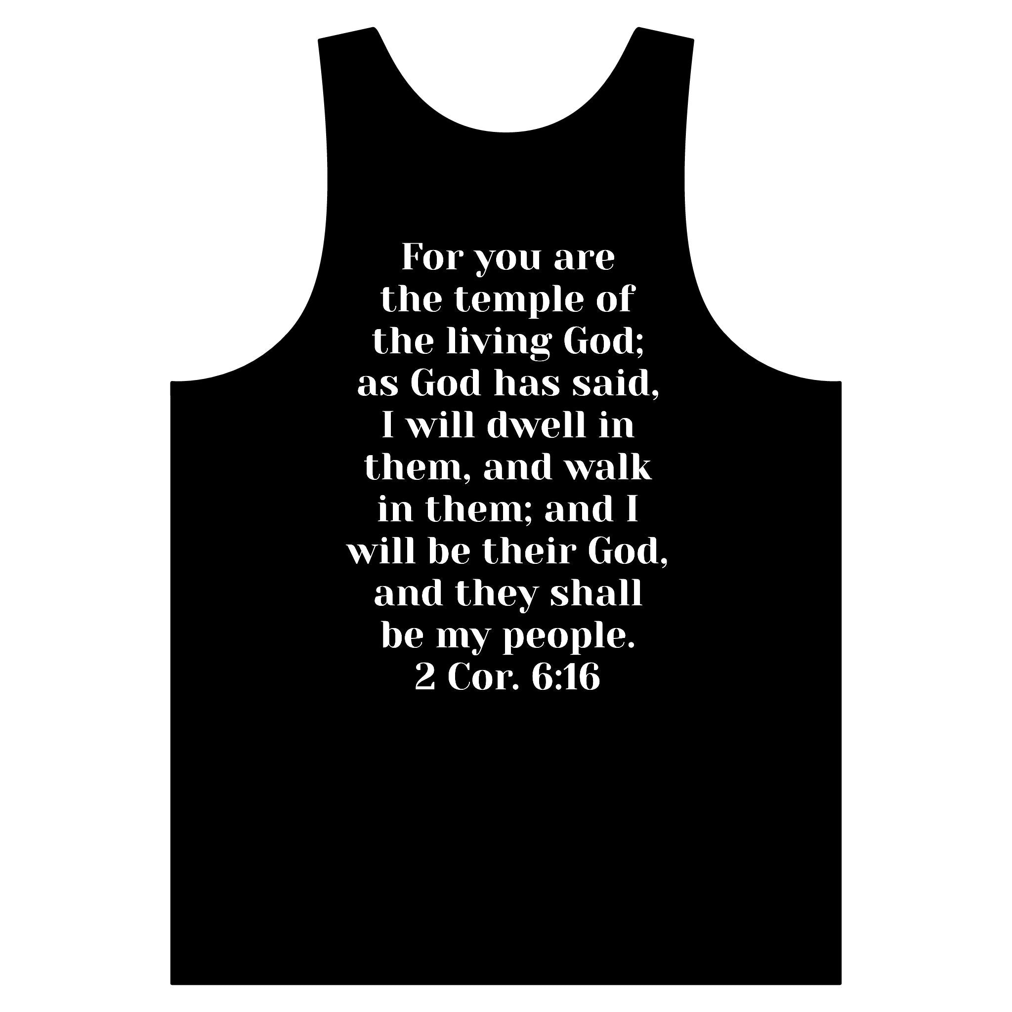 'Then & Now' non-animated — 2 Corinthians 6:16 Faith Graphic Tank Top