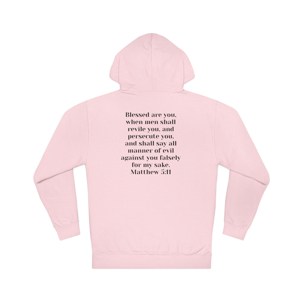 Christian Hoodie "Cult of the Nazarene" — Acts 24:5, Matthew 5:11 Verse Pullover multiple colors