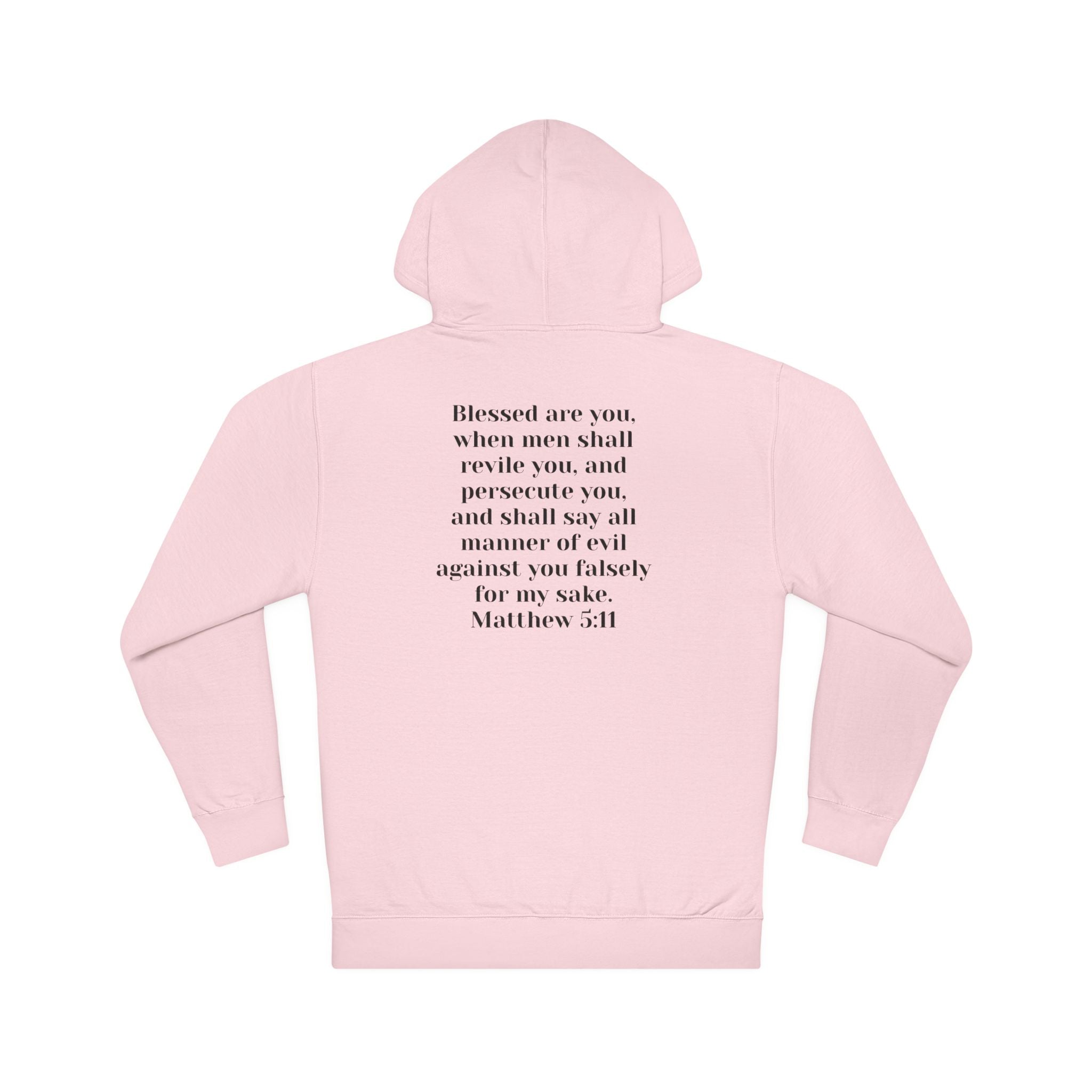 Christian Hoodie "Cult of the Nazarene" — Acts 24:5, Matthew 5:11 Verse Pullover multiple colors