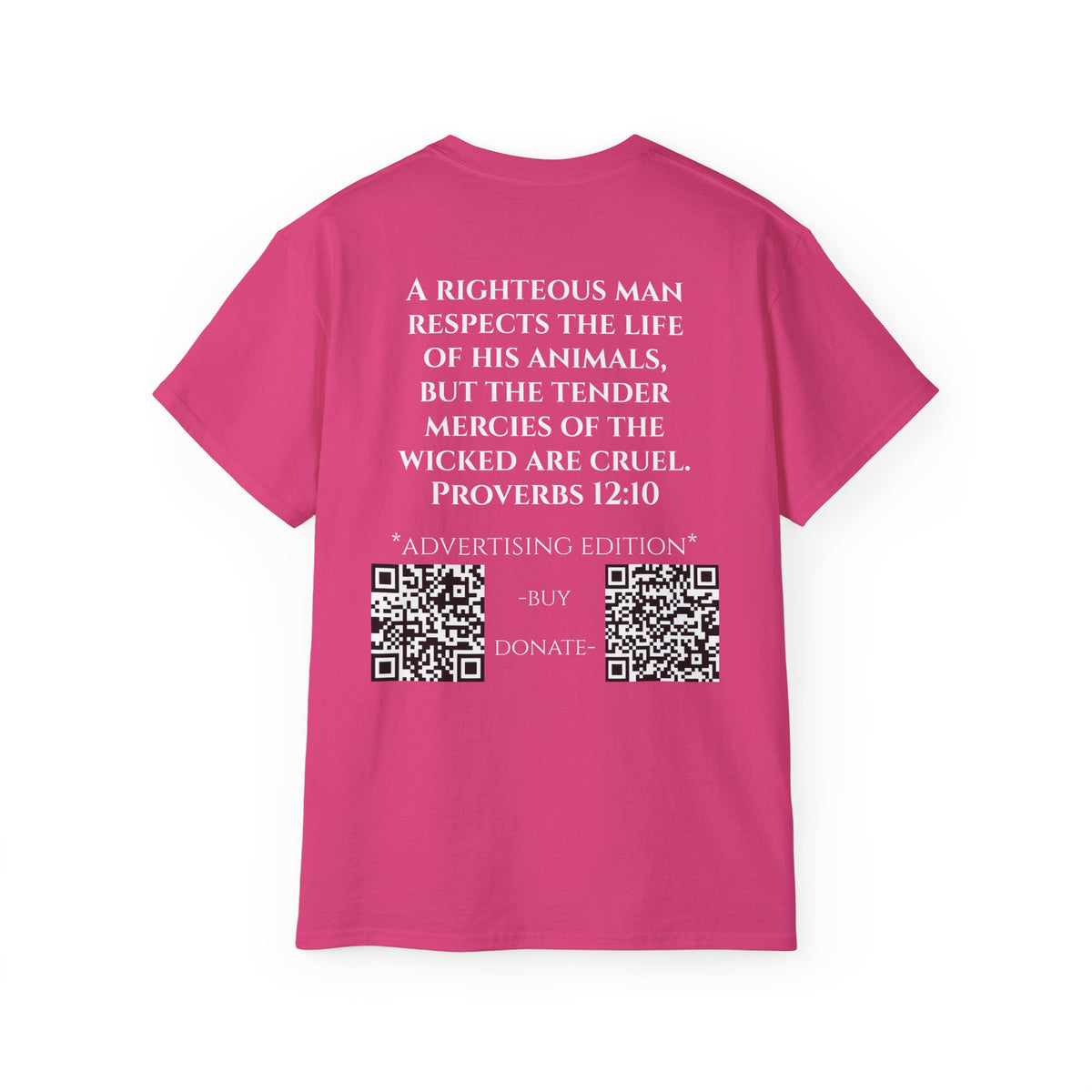 Jesus Follower Cat Lover ad edition T-Shirt — Proverbs 12:10 cat cafe Faith Tee