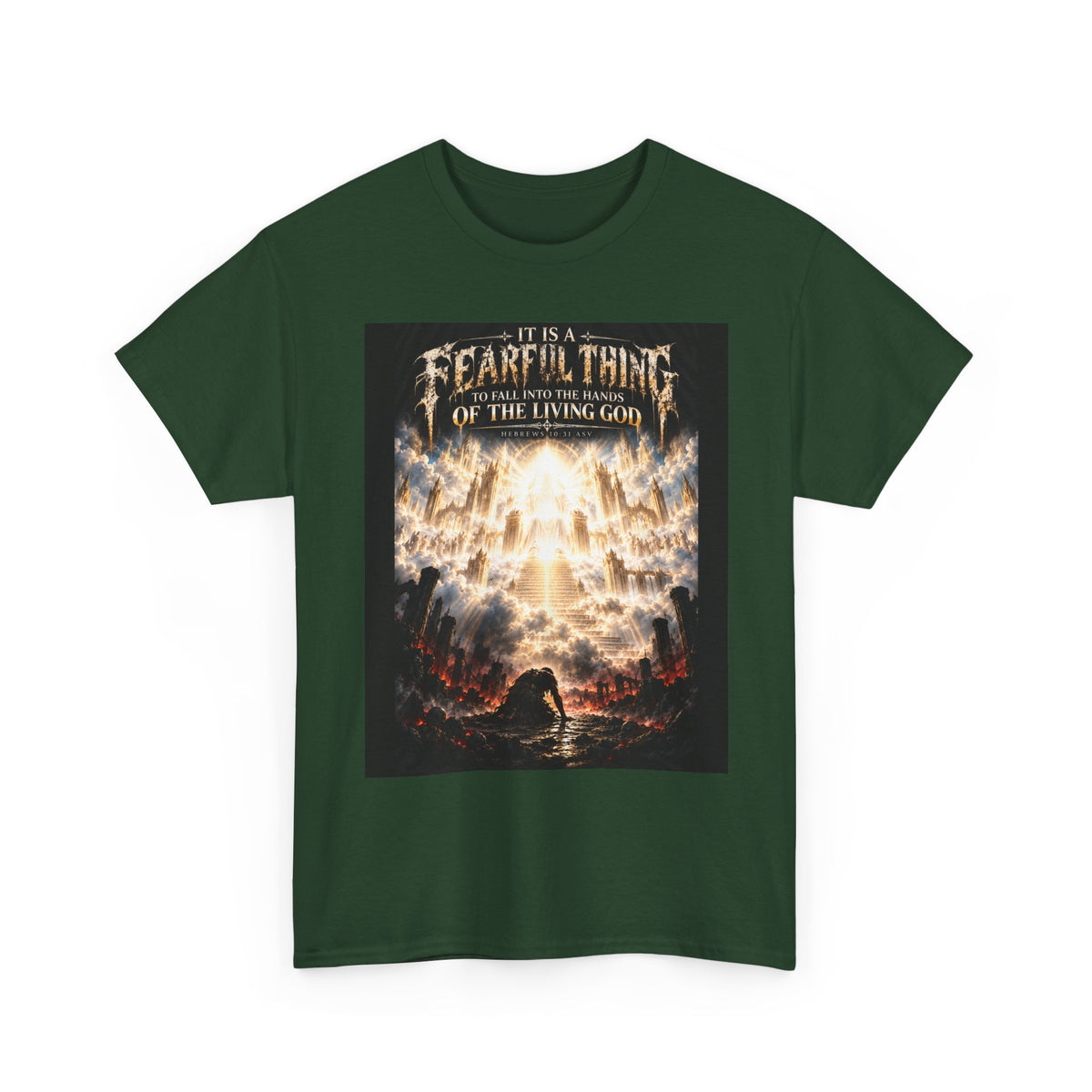 Fear of the Living God T-Shirt – ‘Be Wise Fear Yahweh’ Scripture Tee (Prov 9:10)