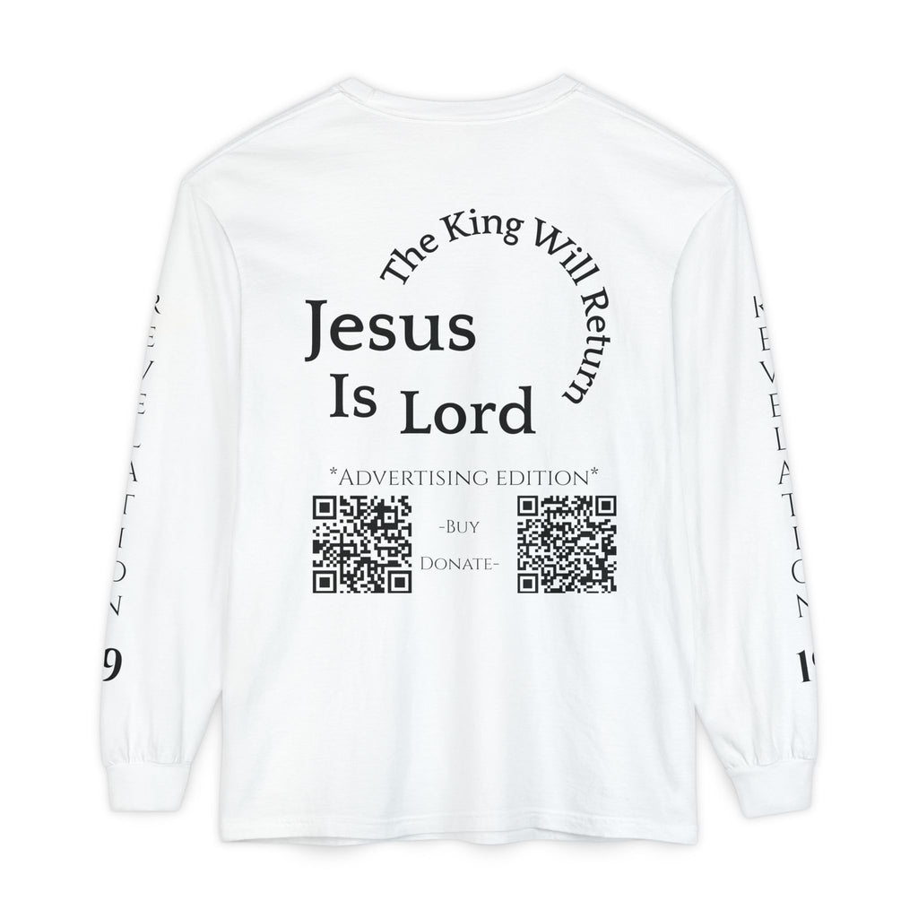 Jesus Is Lord Ad Edition Long Sleeve Tee — Regal Christian Warrior Graphic Shirt