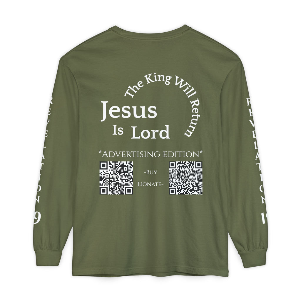 Jesus Is Lord Ad Edition Long Sleeve Tee — Regal Christian Warrior Graphic Shirt