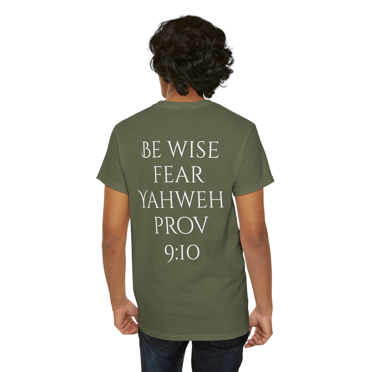 Fear of the Living God T-Shirt – ‘Be Wise Fear Yahweh’ Scripture Tee (Prov 9:10)