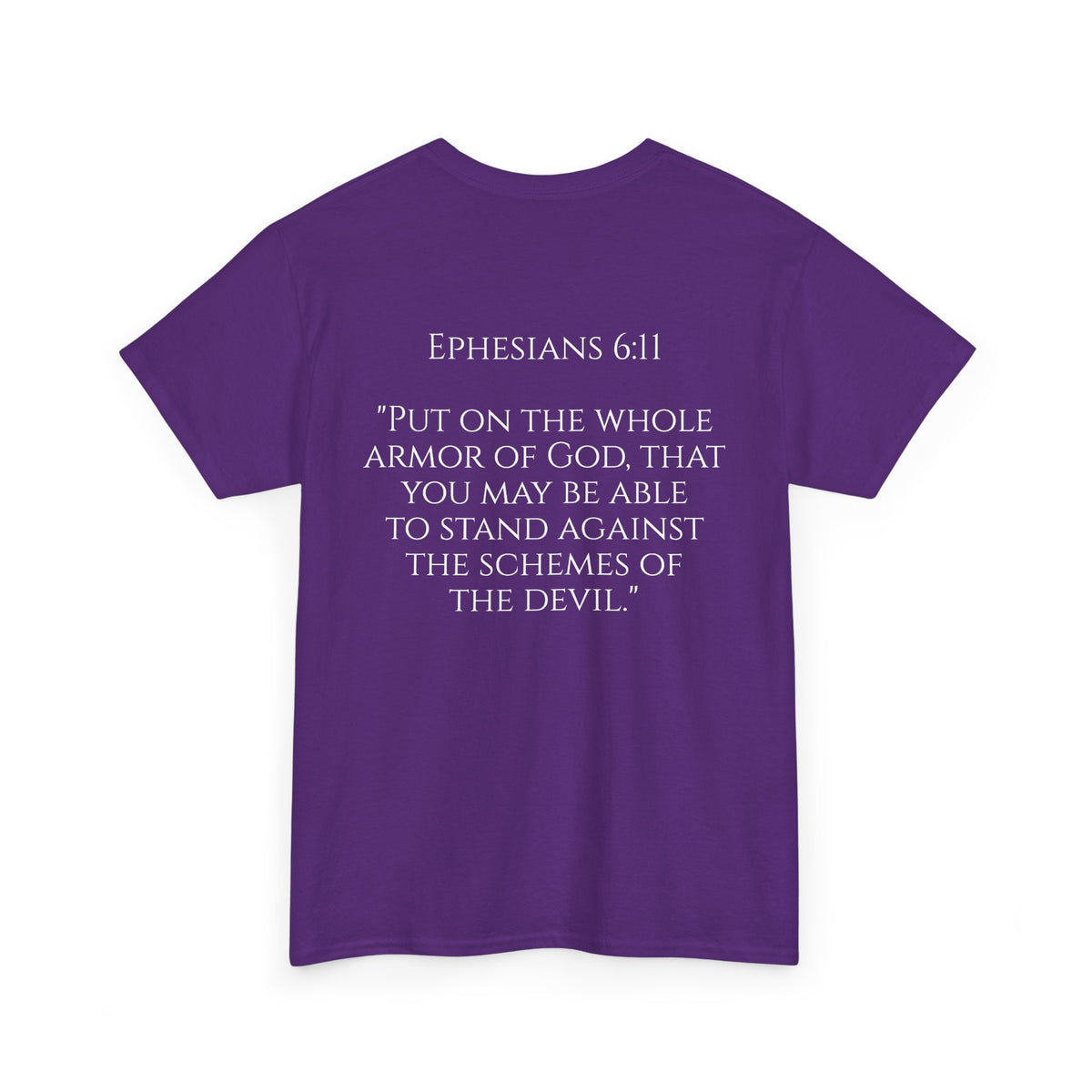 "Light Defeats Darkness" October Holliday Line edition T-Shirt — "Darkness Appeared He Need It Not" Graphic Tee (Ephesians 6:11)