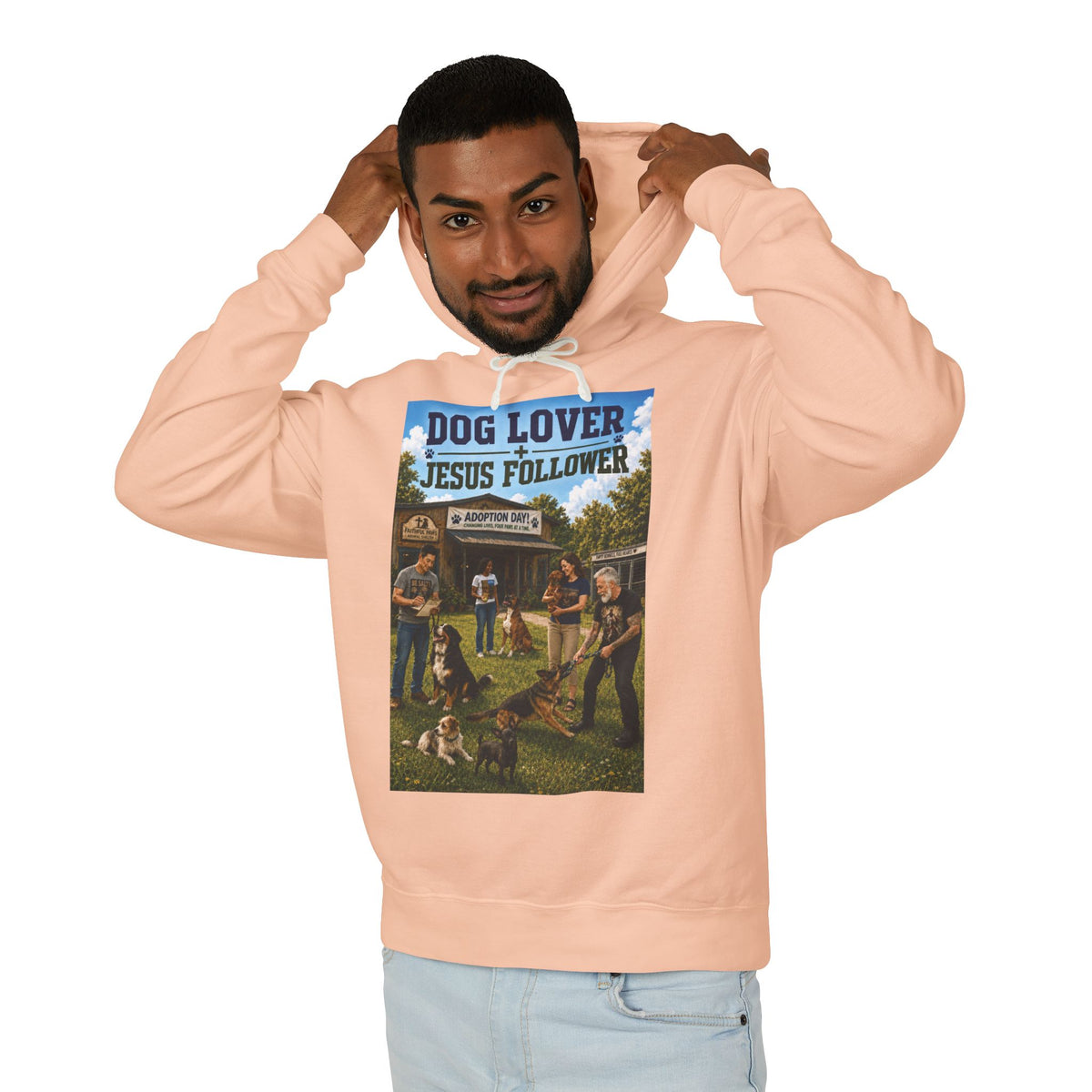"Ad version" Dog Lover Hoodie — Proverbs 12:10 Christian Pet Sweatshirt