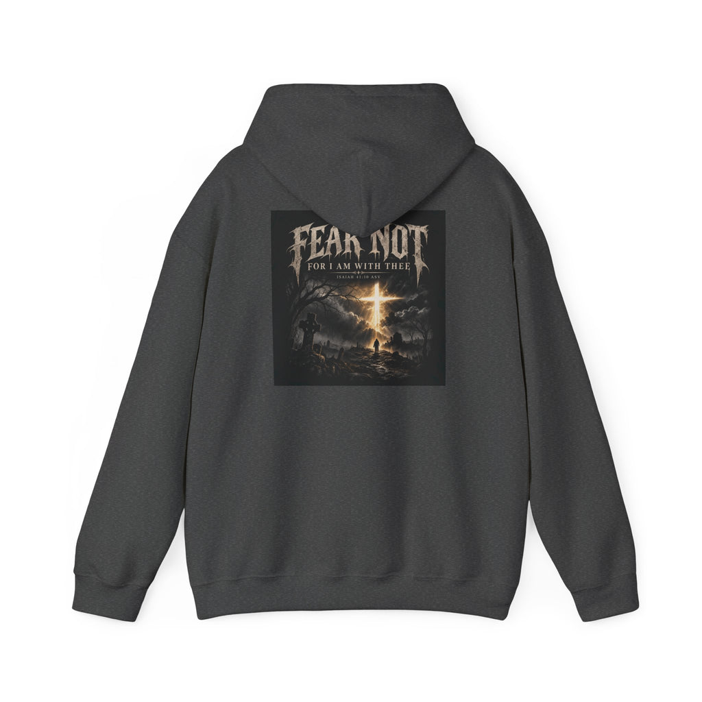 Fear Not Hoodie Holiday October edition — Christian Cross Graphic Hooded Sweatshirt