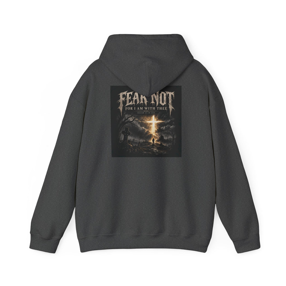 Fear Not Hoodie Holiday October edition — Christian Cross Graphic Hooded Sweatshirt